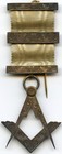 1908 Silver Masonic Master Mason Breast Jewel English Constitution With Case