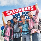 Saturdays Boys Flag  3x5 Feet  Polyester Cloth Resistant Fading Boy Saturday    