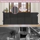Retractable Baby Gate 72 Inch Wide Mesh Pet Gate Extra Long Indoor Outdoor