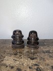 Lot Of Two Vintage Antique California Insulators Smokey Purple Color