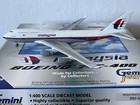 Gemini Jets 1 400 Malaysia Airlines 747-400  Reg 9m-mhl  Brand New