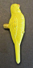 Vtg Christmas Yellow Bird Parrot Figural Hand Painted Light Bulb