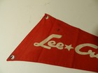 Vintage 1940 s Lee Craft Boats Bow Flag- Vintage Boat Flag- Vintage Wood Boat