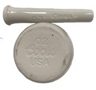 Vintage Small Porcelain Coors 03 Mortar   02 Pestle Lab Tools With Bottles