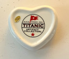 White Star Line Rms Titanic Artifact Collection Heart Shaped Trinket Box Rare