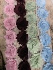Fabric Flowers   Metal Hair Clip Blanks  Bands  Bands  Multicolor Assorted Lot