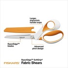 Fiskars 8  Razoredge Softgrip Fabric Scissors  Orange Shears