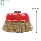 4  Crimped Wire Cup Wheel Brush Set For Grinders  5 8 -11 Arbor  6 Pack