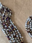 6 Strands Of Czech Glass  Fire-polish  Faceted Beads  Purple Iris  50pcs  4x5mm 