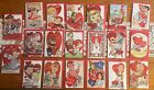 Set Of 20 4   x 6    Vintage Style Valentine Cards Each Different New