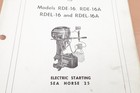 Johnson Electric Sea Horse 25 Rde-16 a    Rdel-16 a  Model Parts Catalog 376264