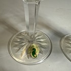 Pair Of Waterford Lismore Lead Goblet 154037 Crystal Wine Glasses