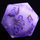 9 Polyhedral Resin Dice Dnd Set Violet Phoenix Oath For Dungeons Dragons Rpg
