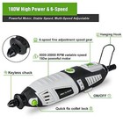  180w Rotary Tool Kit  1 5-amp 6 Variable Speed With Flex 213pcs Rotary Tool