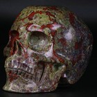 4 0  Dragon Bloodstone Carved Crystal Skull  Realistic  Crystal Healing