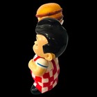 Vintage Big Boy Coin Money Piggy Bank Hard Vinyl Plastic W hamburger 8 