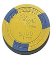 -vintage Casino-  plaza Casino     1 Chip-1950s