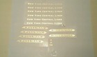 Lionel Pre-war Standard Scale 18-19-190 Gold Metallic Water Decal Nyc Serif Look