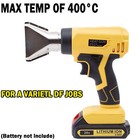 Heat Gun Hot Air Gun For Dewalt 20v Battery Power Heater Tools 360w  4nozzles
