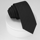 Luckyvestir Boys Ties - Black  2 36  Self Color Kids Ties For 8-12 Years