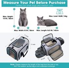 4 Sides Expandable Pet Carrier  Airline Approved Soft-sided Dog Cat Carrier B   