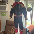 Spider-man Iron Spider Full Body Bodysuit W  Mask Size S Red Blue Gold