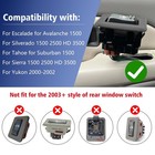2pcs Rear Power Window Switch For Silverado For Escalade 2000-2002   2pcs Gray 