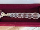 Vintage Mikasa  rousseau  Lasagna   Cake Server Silver-plated Lead Crystal Mcm
