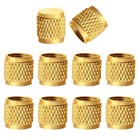 Pcs 1 4  Sae Brass Hvac Service Port Caps  7 16 -20 Thread   Heavy Duty 10