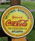 Vintage Coca-cola Metal Advertising Sign  wall Mount pre-drilled Holes 