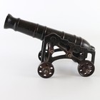 Antique 19th Century Miniature Cannon Replica 7-8    Cast Iron  Metal