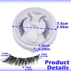 Reusable Natural Magnetic Eyelashes With Applicator No Glue Needed Lashes Kit  