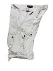 Mens Steintex Cargo Shorts White Lava Wash Mma 32 34 36 38 40 42 44 Black Label