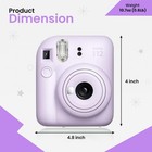 Fujifilm Instax Mini 12 Instant Camera Holiday Bundle 2025 Lilac Purple Film