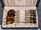 Finland - Vintage Cased Set Of 6 Hallmarked Finnish 813 Silver Spoons 