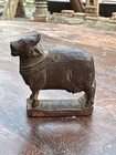 Antique Old Wooden Fine Hand Carved Beautiful Nandi Cow Figure Rare