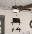 Hunter Osbourne 54 Inch Ceiling Fan With Led Light - Noble Bronze