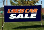 Used Car Sale Business Advertising Banners Flags Outdoor Sign Sz 18x48-24x72 Inc