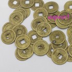 100 Pcs Feng Shui Coins 2cm Lucky Chinese Fortune Coin Brass Metal Ching Money