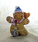 Gingerbread Men Two Resin Figurines Christmas Cookie Holiday