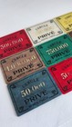 Monte Carlo Vtg Cercle Priv   Casino Monaco Plaques chips markers Set Of 9 Nice 