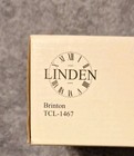 New Vintage Linden Tcl 1467 Solid Mineral Glass Desk Set Pen Clock Frame  529