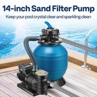14  Sand Filter Pump 1 2hp 2850gph 6-way W  Timer In above Ground Pool 15960gal