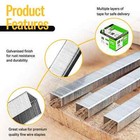 Meite 21ga 1 2  Crown 1 4  To 5 8 length Upholstery Staples 10 000-100 000 Pcs