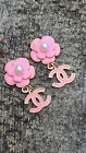 Gold And Pink Chanel Buttons 2pc