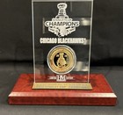 2010 Stanley Cup Champions Chicago Blackhawks 24kt Gold Plated Medallion Plaque