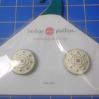 Lindsay Phillips Interchangeable Shoe Snaps White One Size Abigail New