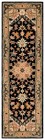 Heritage Collection Runner Rug - 2 3  X 8   Black   Gold  Handmade Wool  Trad   