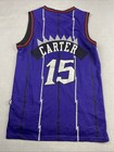 Nike Toronto Raptors Vince Carter Retro Stitched  Purple Jersey Size Large  15