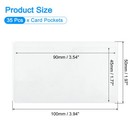 35 Pcs Self Adhesive Index Card Pockets With Top Open  3 9  X 2  Label Holder